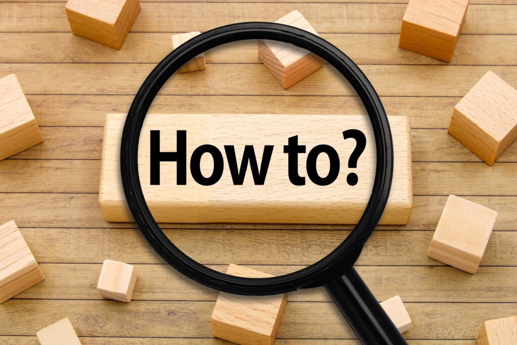 HOW TO